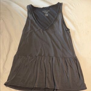 Women's Gray Sleeveless Top